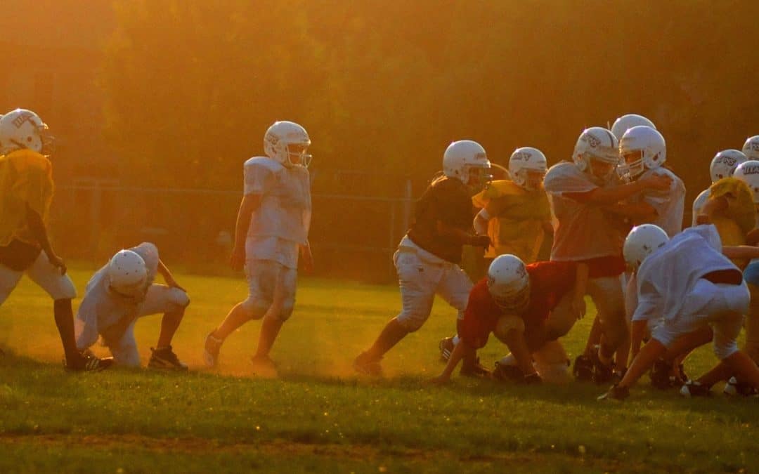 kids playing football at risk of concussions